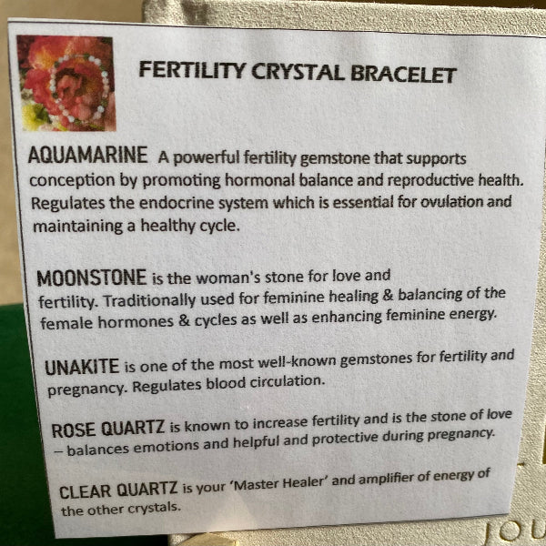 Crystal Bracelet for Fertility