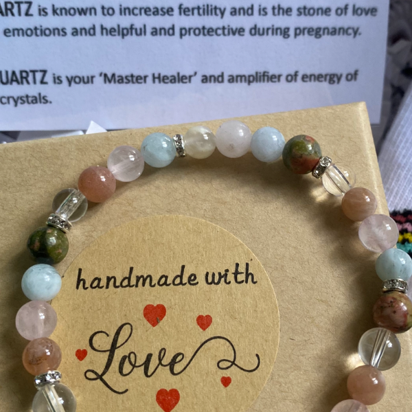 Hand made authentic Fertility Crystal Bracelet