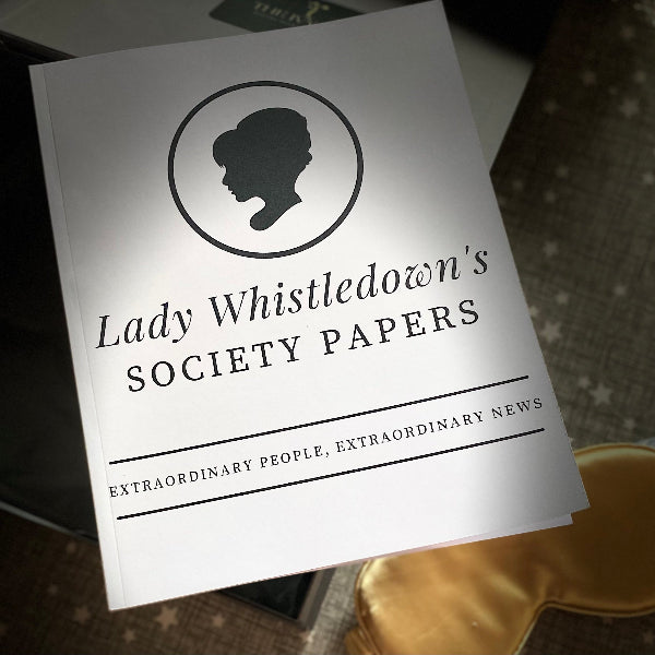 bridgerton gift box Lady Whistledown Society Papers Notebook