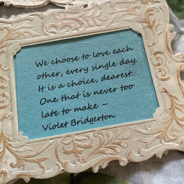 bridgerton gift box frame
