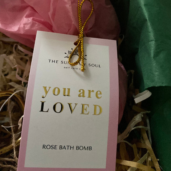 rose bath bomb gift box for sisters